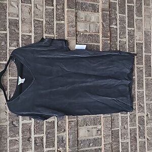 NWT Hard Tail Forever V Neck Shift Dress Black Onyx Size Large